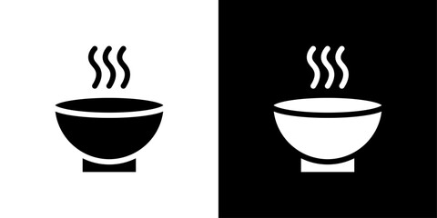 Bowl icon linear logo isolated