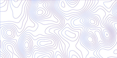 Abstract colorful gradient Topographic line map background with shadows. Contour elevation topographic and textured Background Modern design with White background with topographic wavy Patte.	