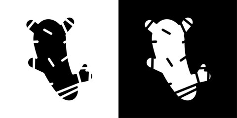 Ginger icon linear logo isolated