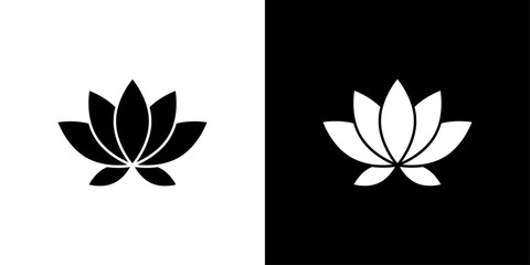 Lotus Icon linear logo isolated