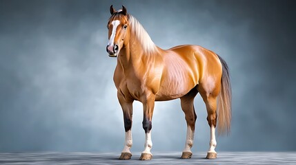 The Quarter Horse is a sturdy and athletic breed known for their powerful hindquarters, compact build, and versatility in Western disciplines such as cutting, reining, and barrel racing