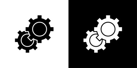 processing icon linear logo isolated