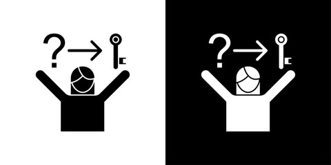 Problem solving skills icon linear logo isolated