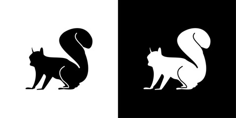 squirrel icon linear logo isolated © student