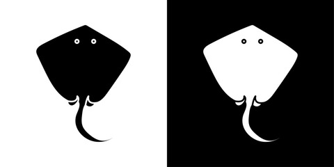 Stingray icon linear logo isolated