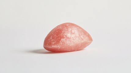 Naklejka premium Abstract Coral Blob: A Study in Form, Texture, and Light. Explore the interplay of soft hues, smooth surfaces, and a gentle glow in this minimalist modern art piece.