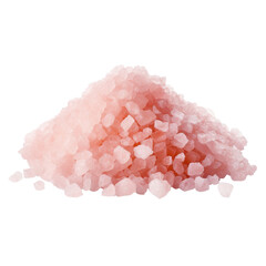 Pile of pink Himalayan salt crystals