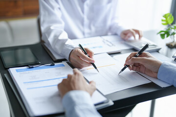 Business People Meeting Design Ideas professional investor working new start up project. Concept. business planning in office.