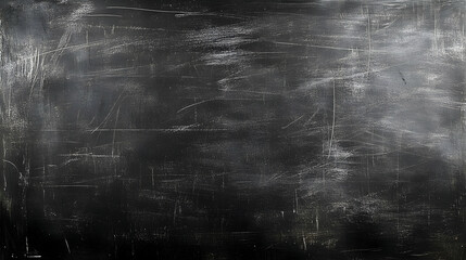 Fototapeta premium Scratched Black Texture: Abstract Dark Background with Grunge Overlay for Design Projects
