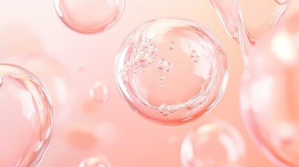 digital technology pink water drop bubble liquid poster background