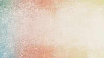 Abstract background with muted blue, red, and yellow colors in a faded, hazy style.