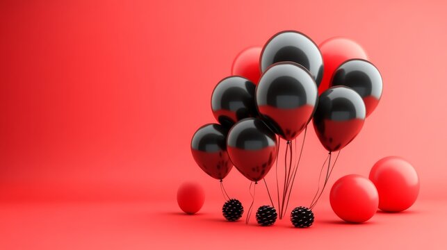 Black Friday Rabatt Angebote mit Geschenken und Ballons