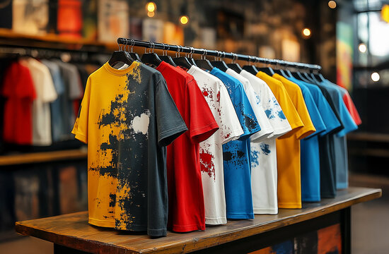 Production of custom made t-shirts