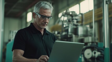 The Engineer Using Laptop