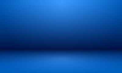 empty blue studio room vector background design