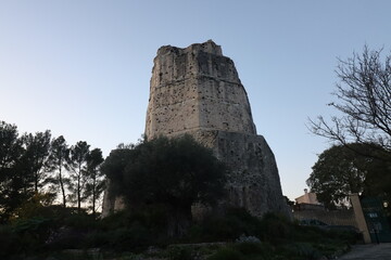 La tour Magne, ville de Nîmes, département du Gard, France
