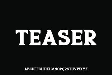 Display alphabet font vector design suitable for headline, poster, logo, magazine and many more