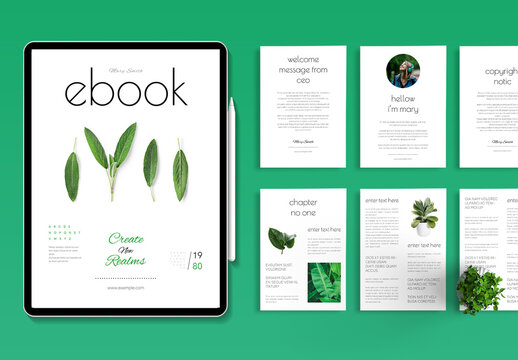 Clean And Minimal Ebook Template