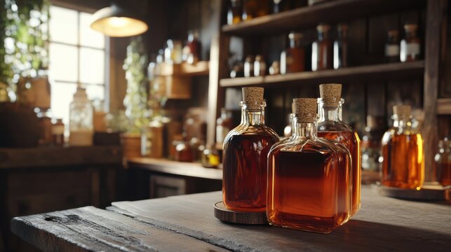 The Bottles of Rustic Elixir