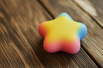 Obraz premium Star shaped stress ball with writing space