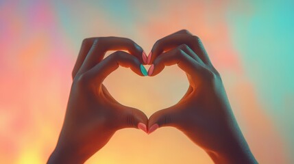 The Hands Forming Heart Shape