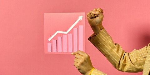  Shot of business showing success.