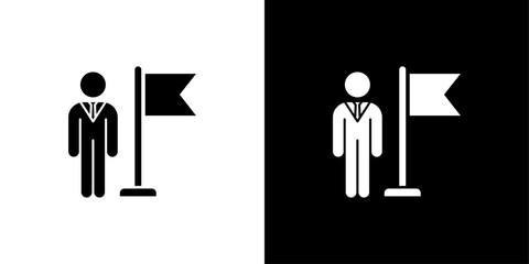 Ambassador icon linear logo isolated