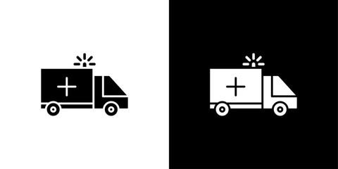 Ambulance icon linear logo isolated © student