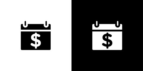 Annuity due icon linear logo isolated