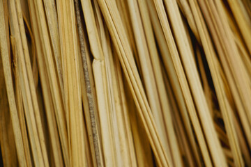 close up of bamboo mat, Dried leaves of cogon grass, also known as Lalang, Natural background...