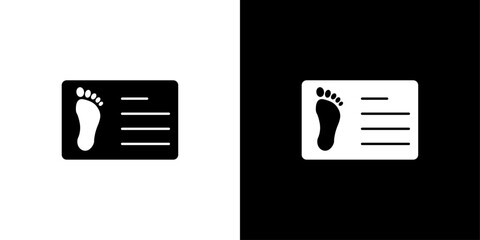 Birth certification icon linear logo isolated