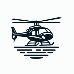 helicopter logotype illustration