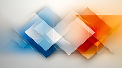   A visually captivating abstract geometric shapes background, featuring an intricate interplay of vibrant colors and symmetrical patterns