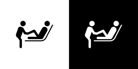 Physiotherapy icon linear logo isolated