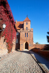 Dwór mieszczański, późnogotycki budynek zbudowany po 1484 roku, Toruń, Polska. Burgher Manor in Torun, Poland	