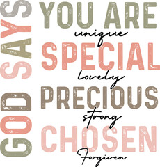 Christian Retro SVG God's Still Writing Your Story, God Is Within Her She Will Not Fall psalm 46:5,Blessed Mercy Redeemed loved Worship, God Says You Are Unique Special Lovely Precious Strong
