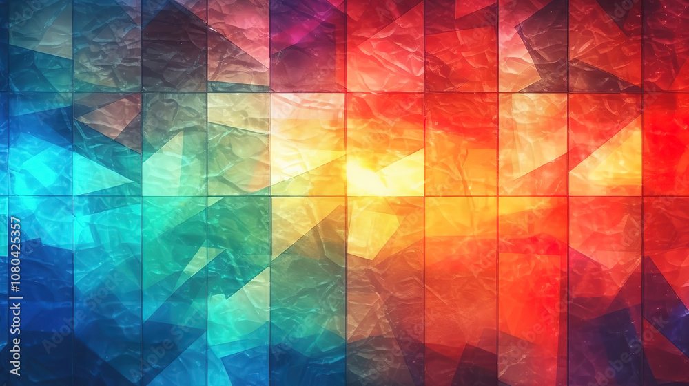 Wall mural outstanding abstract colorful mosaic tile texture background