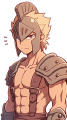 Powerful Ancient Warrior Illustration