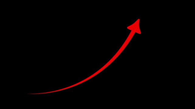 Neon business graph animation.