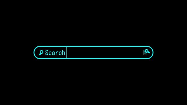 Incorporate versatile search bar animations with this black screen video. Perfect for enhancing any type of content, adding a professional and interactive touch. 4k video.