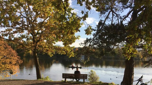 Lake Staffelsee in Bavaria , Germany	