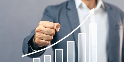  Shot of business showing success.