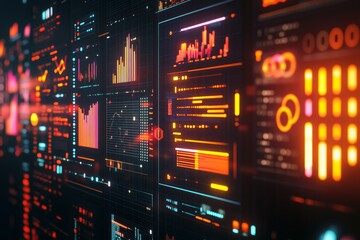 3d business intelligence dashboard for analyzing customer demand and marketing strategy planning