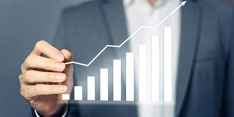  Shot of business showing success.