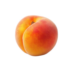 Fresh peach, white isolate background.