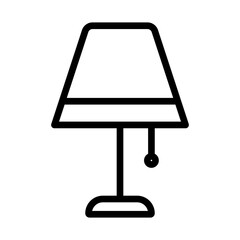 Home light icon linear logo mark in black and white