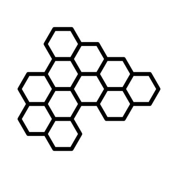 recommend clip art: propolis icon linear logo mark in black and white