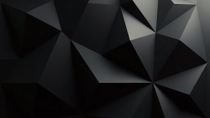 Fototapeta premium Geometric abstract composition, overlapping triangles, minimalist