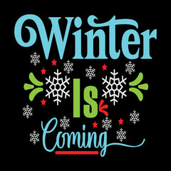 Winter is coming printable art work svg cut file