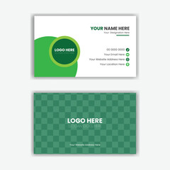 Modern Business Card with Two Sides Card.